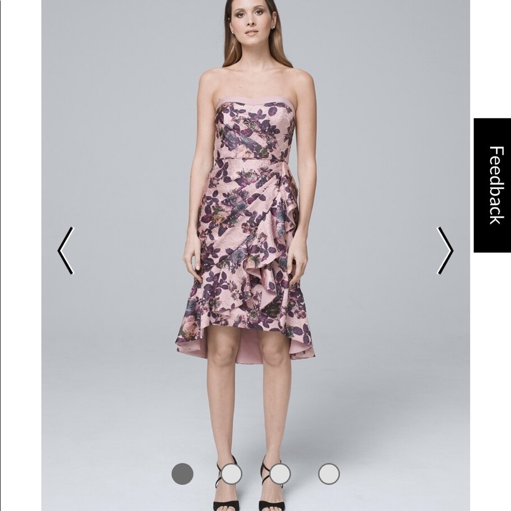 NWT Aiden Mattox floral print strapless dress 😍